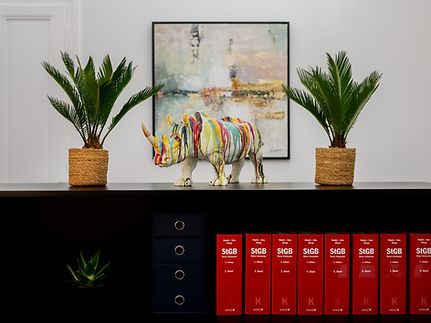 Einblick in das große Büro