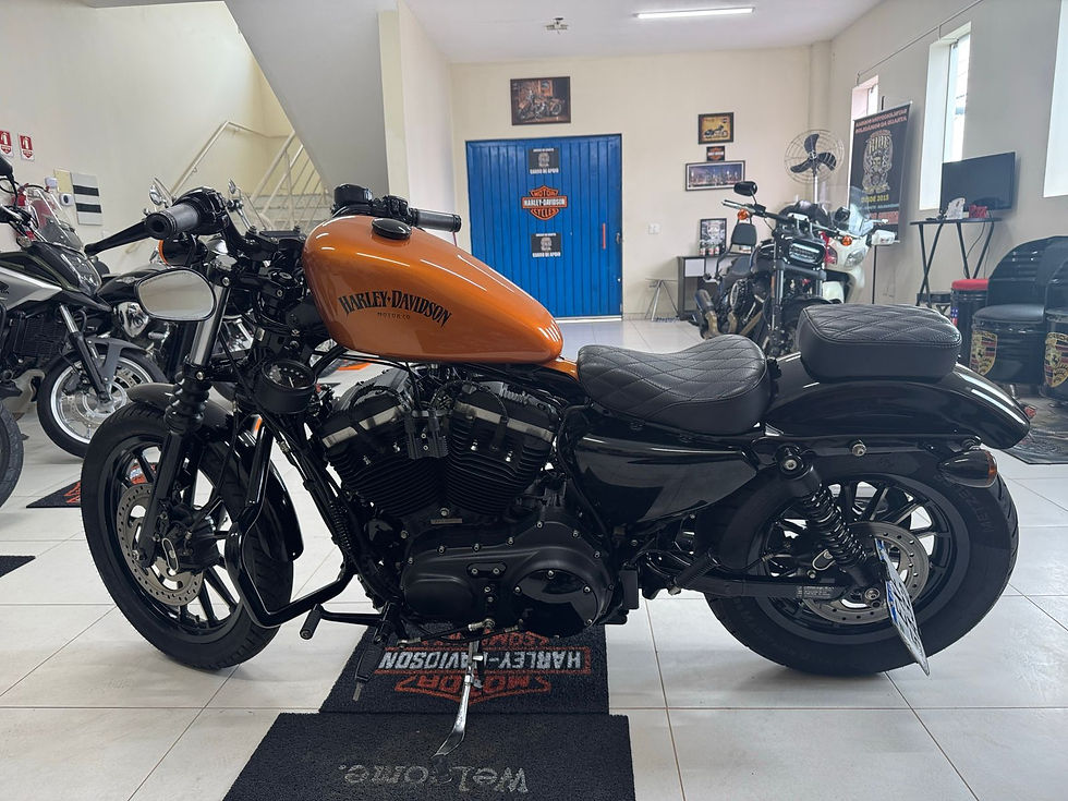 Miniatura: Harley Davidson XL 883 N Iron 2014 - Linda e Equipada