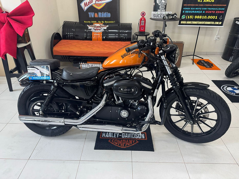 Miniatura: Harley Davidson XL 883 N Iron 2014 - Linda e Equipada