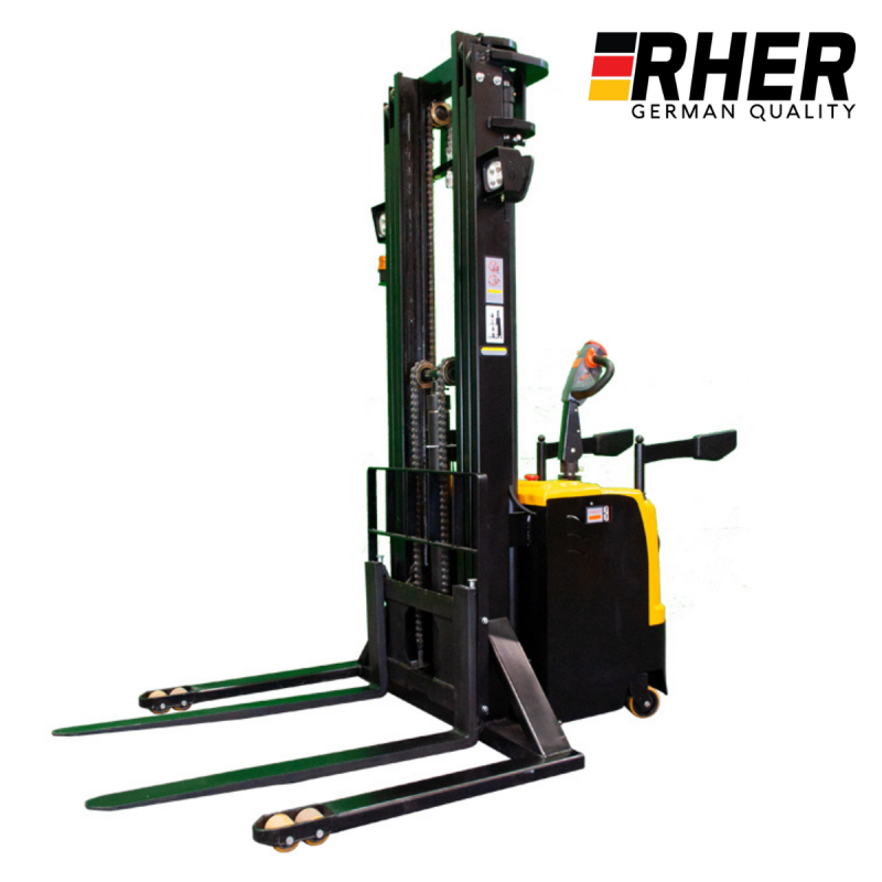 Thumbnail: 2000Kgs / 5.5 Meters Full Electric Man on Board Stacker