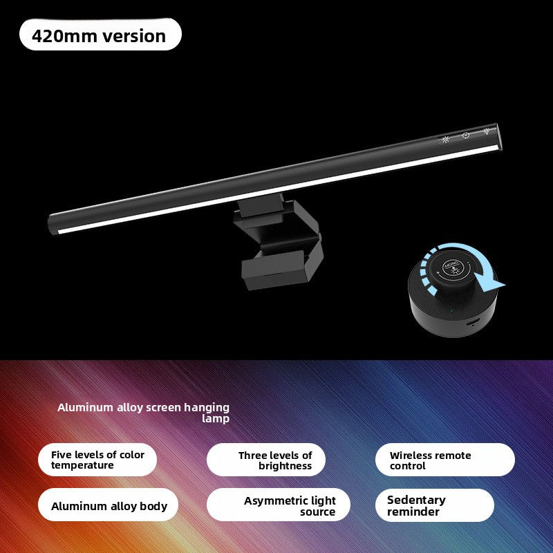 Thumbnail: GlowBar Pro Monitor Light Bar — Eye-Care Screen Lamp with Wireless Remote