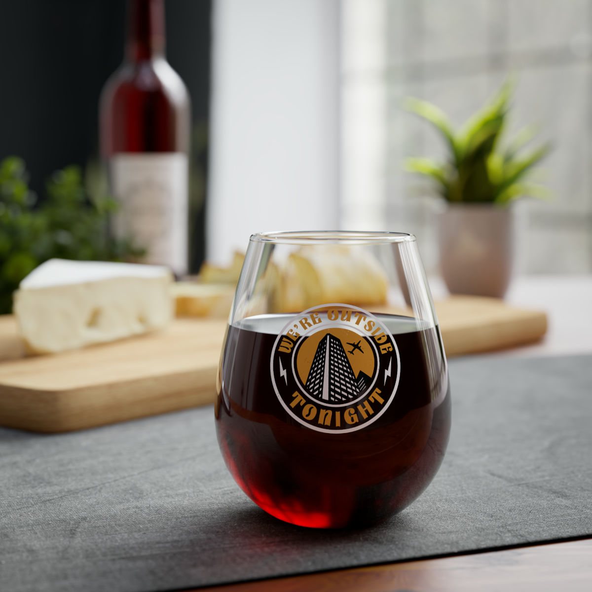 We Outside Stemless Wine Glass, 11.75oz