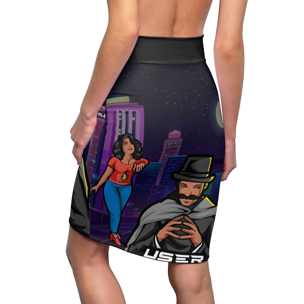 Thumbnail: Women's Pencil Skirt from our Intelligent Diva NFT Fashion Collection 