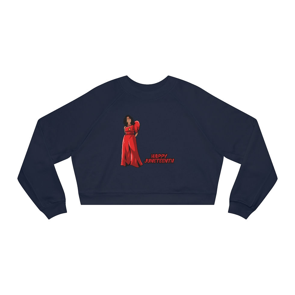 Thumbnail: Women's Cropped Fleece  from our Intelligent Diva NFT Fashion Collection