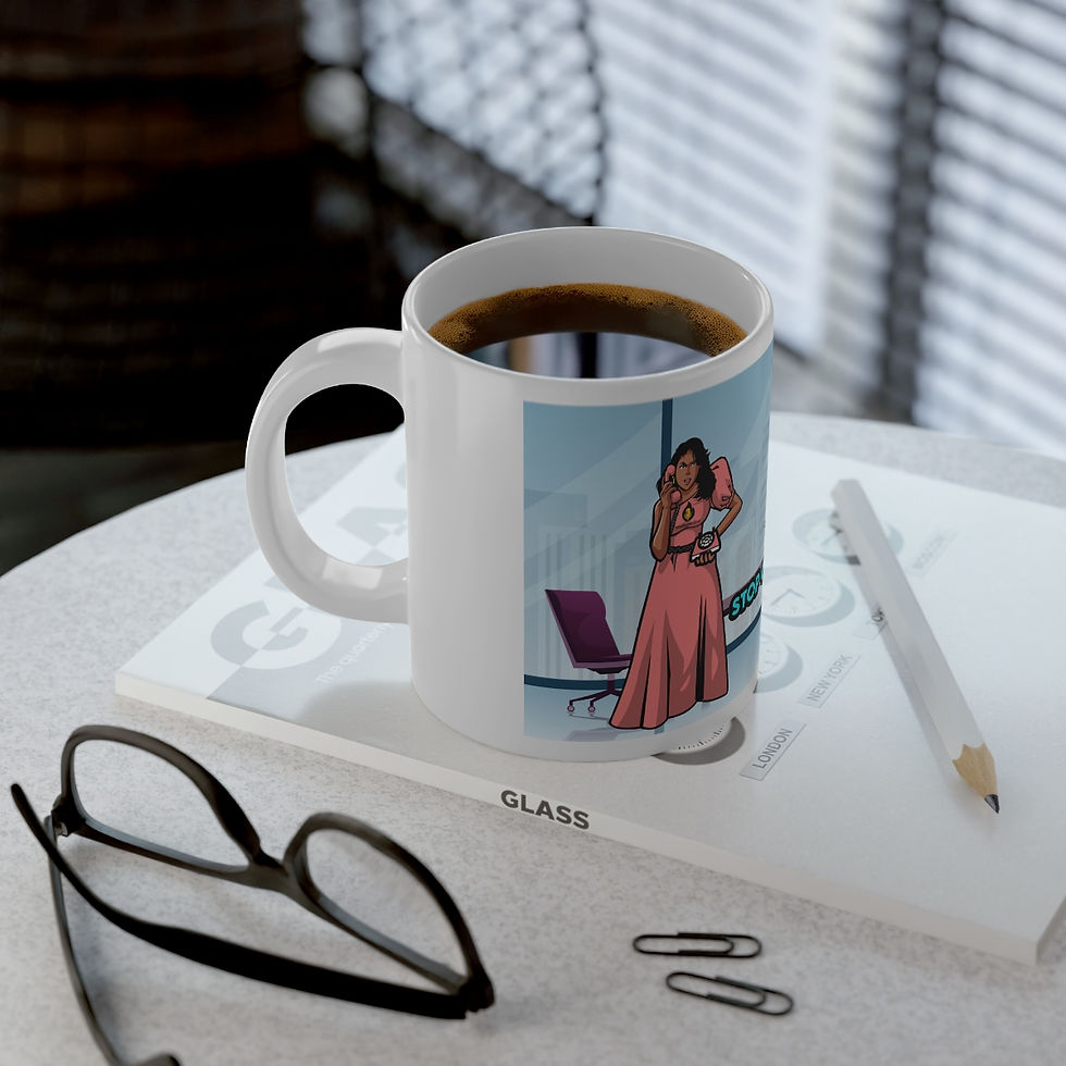Thumbnail: Jumbo Mug, 20oz from our Intelligent Diva NFT Tableware Collection