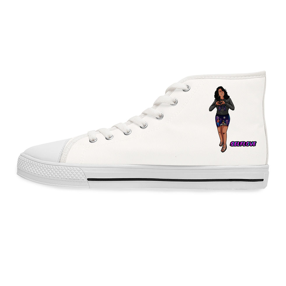 Thumbnail: Women's High Top  Sneakers from our Intelligent Diva NFT Fashion Collection 