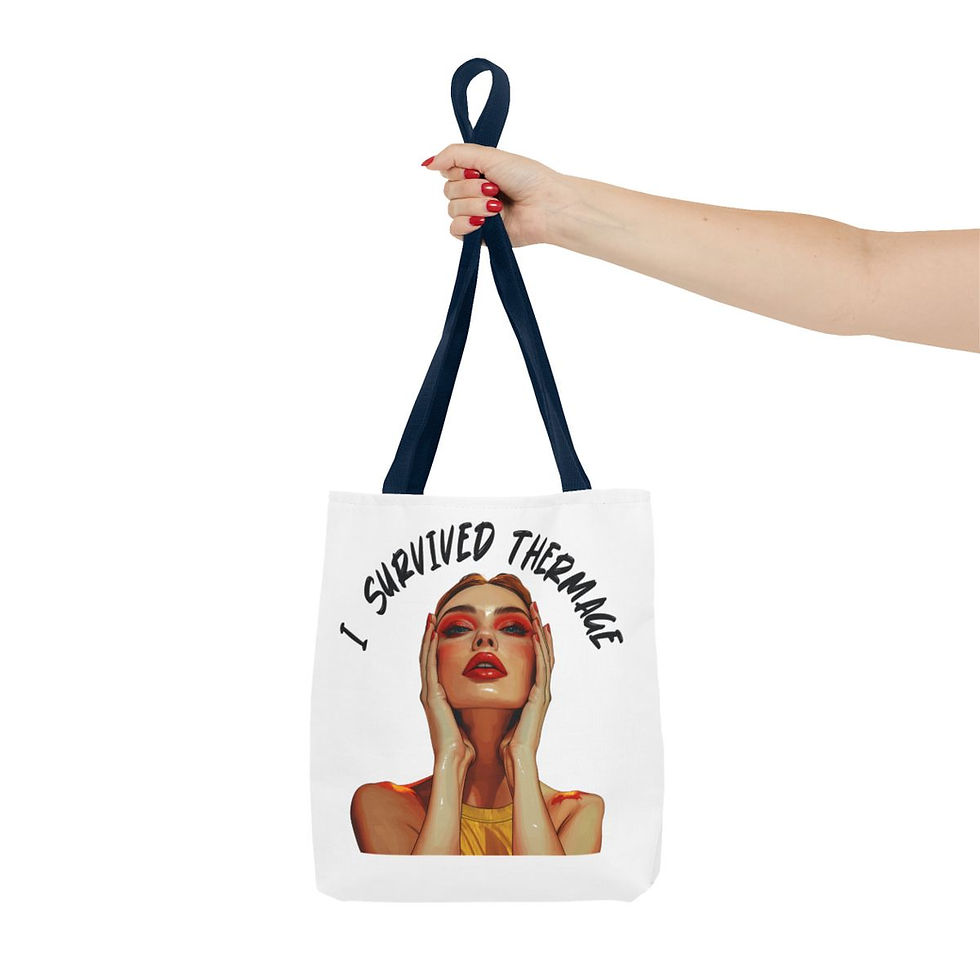 Miniatura: Intelligent Diva Beauty Apparel Tote Bag (AOP)
