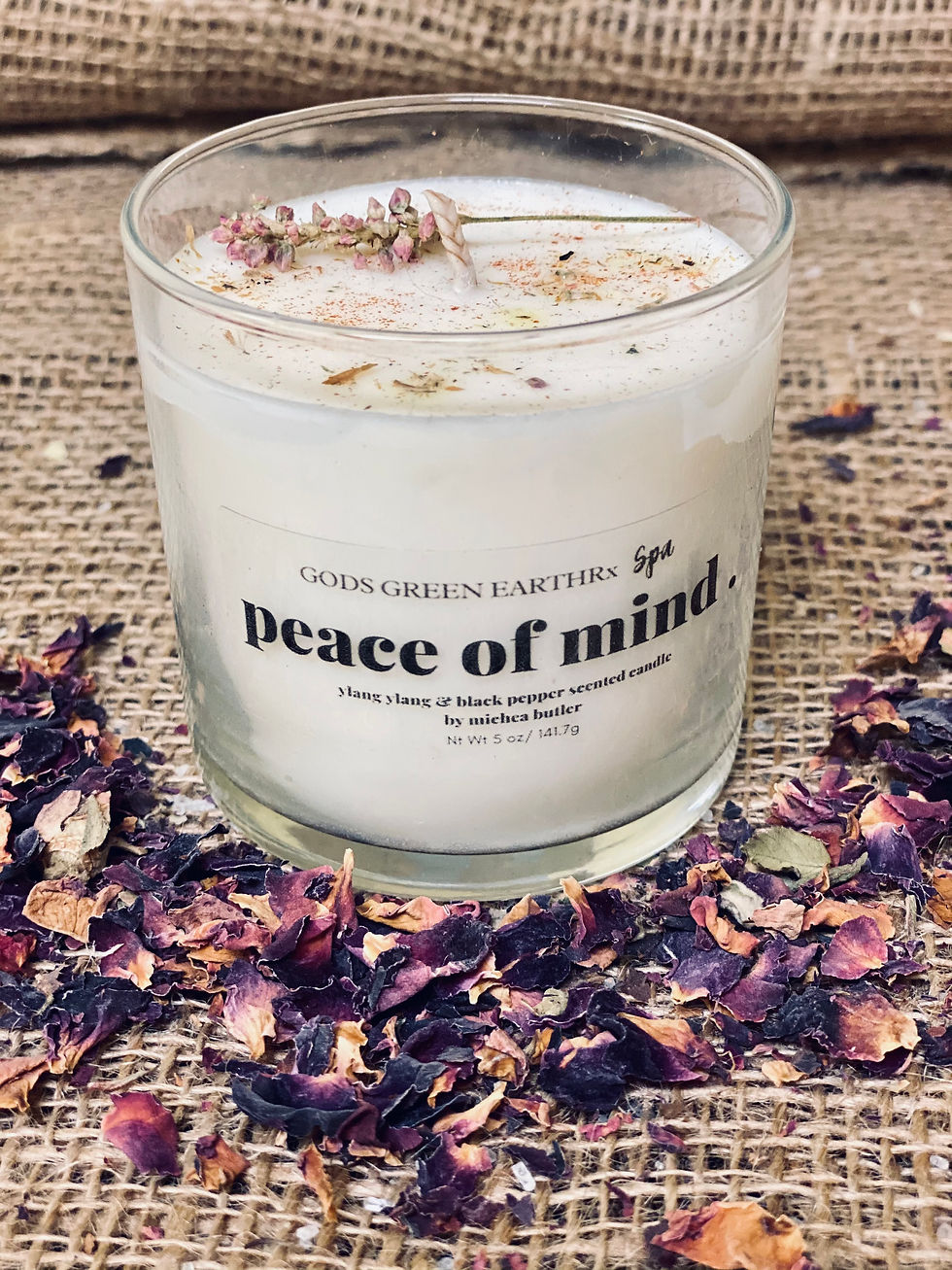 Thumbnail: Peace of Mind "Aloe & Green Clover" candle (handmade)
