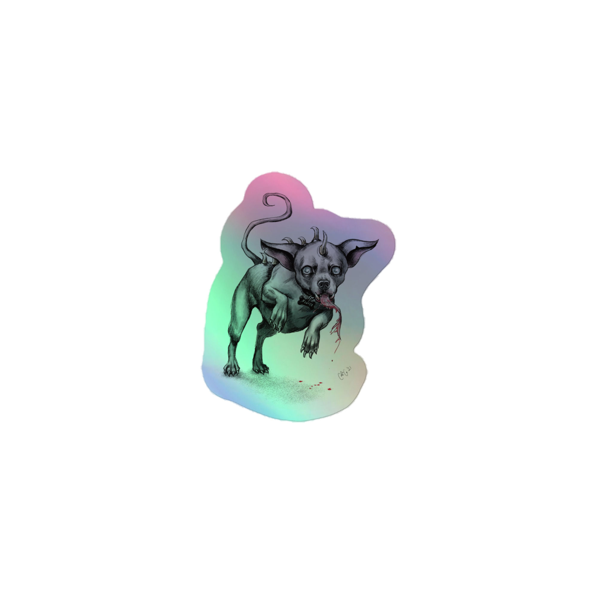 Chupacabra | Holographic Sticker