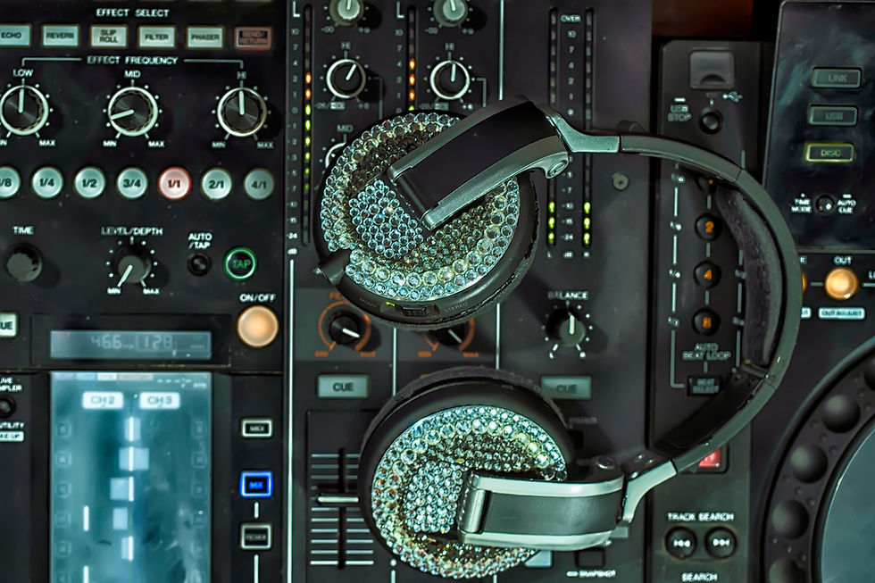 Rhinestone DJ Headphones