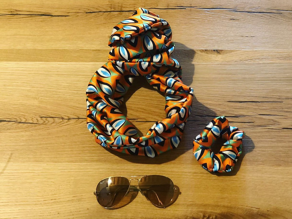 Elastico fantasia arancio
