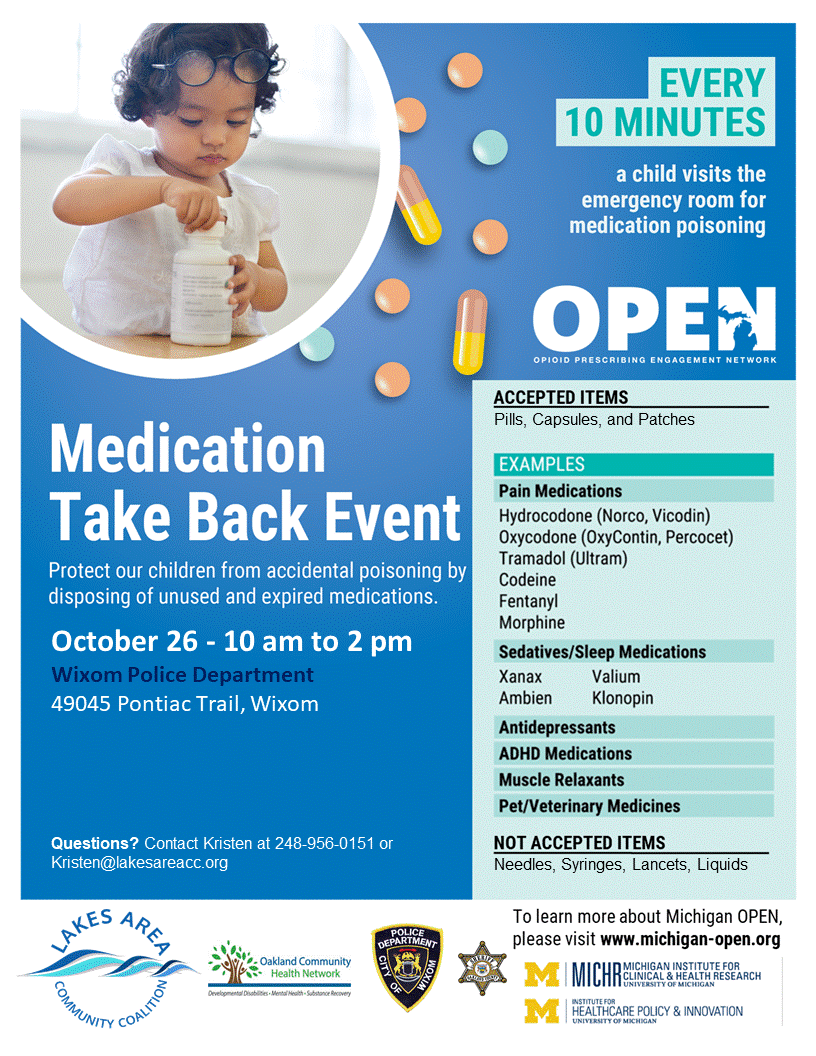 Medication Take Back Event - Wixom