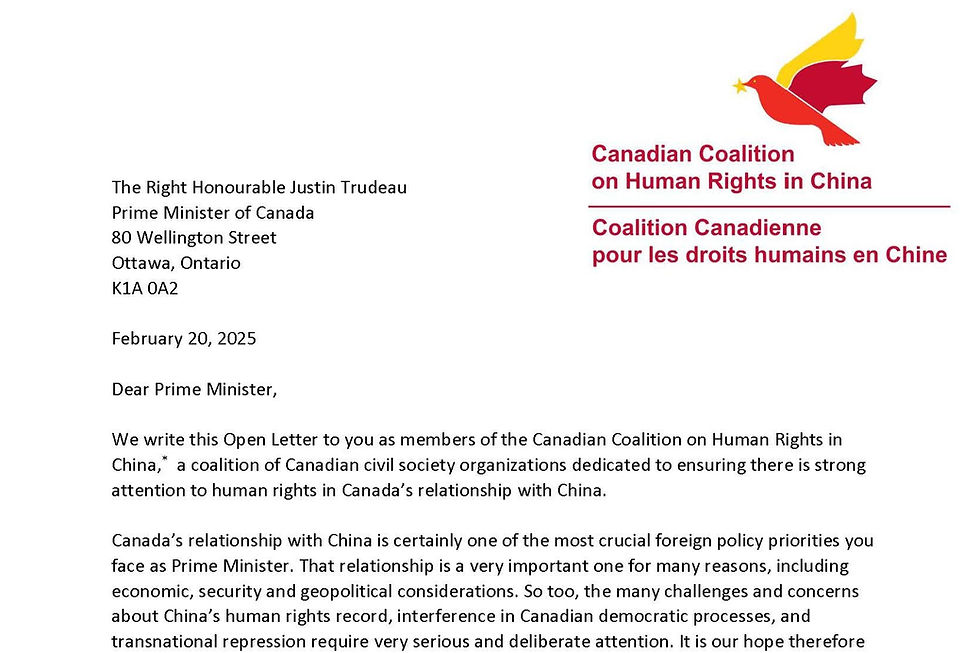 Joint Letter Urging The United Nations High Commissioner for Human Rights on Systemic Abuse and Political Control Inside Hong Kong’s Prisons