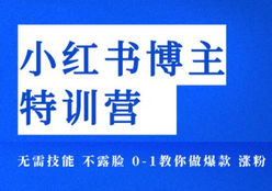 [小红书] 小红书博主爆款特训营-无需技能 不露脸 0-1教你做爆款 涨粉 引流 变现