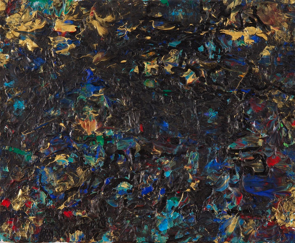 41. 나비효과_깊은 숲 Butterfly effect_ Deep forest 38 x 46 (cm) Gold powder Mixed media on Canvas 2016