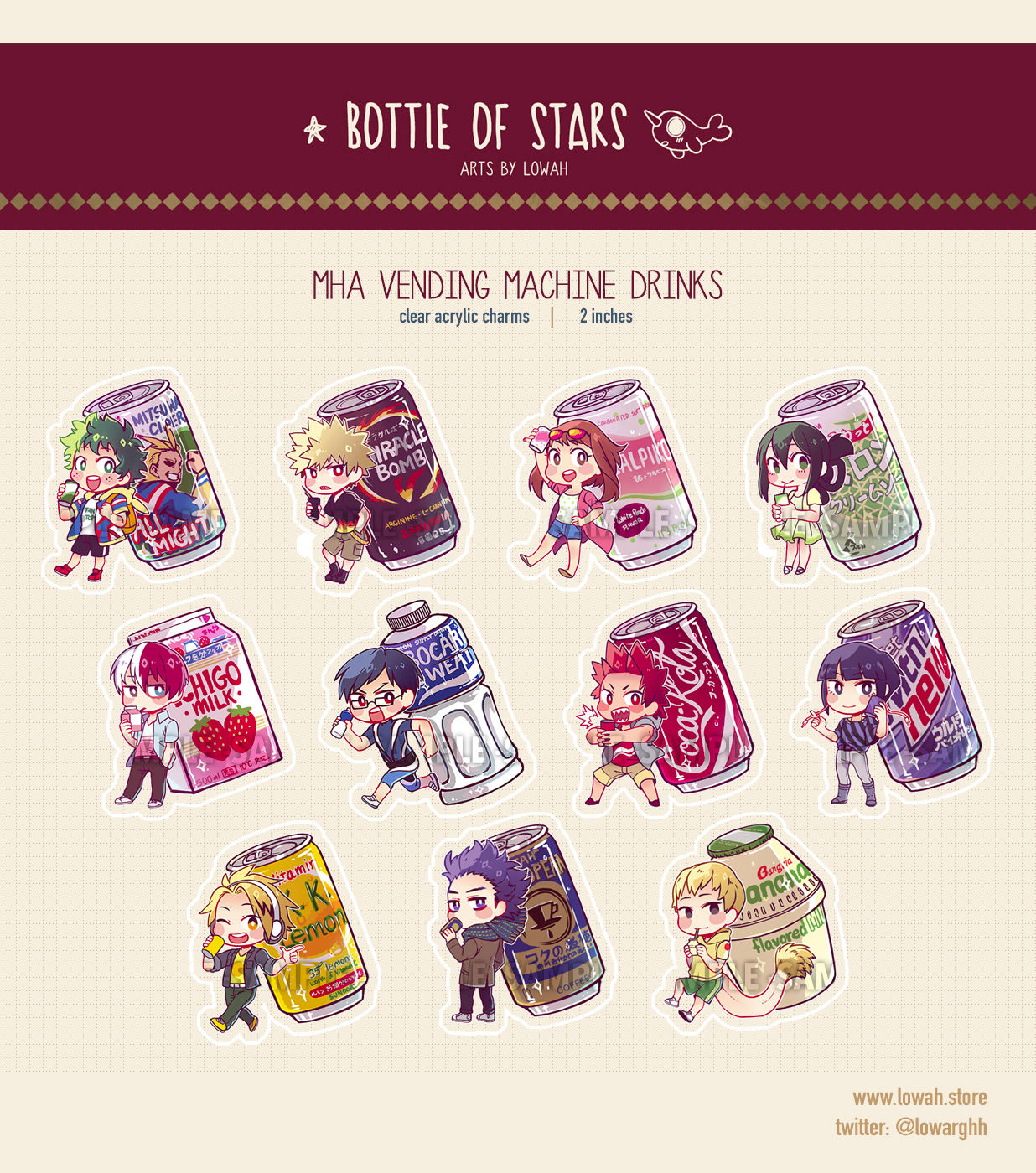 Charms ✩ MHA Vending Machine Drinks