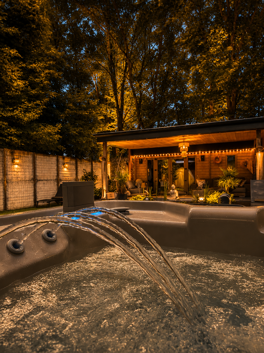 Jacuzzi bij privé wellness bij Well-Care