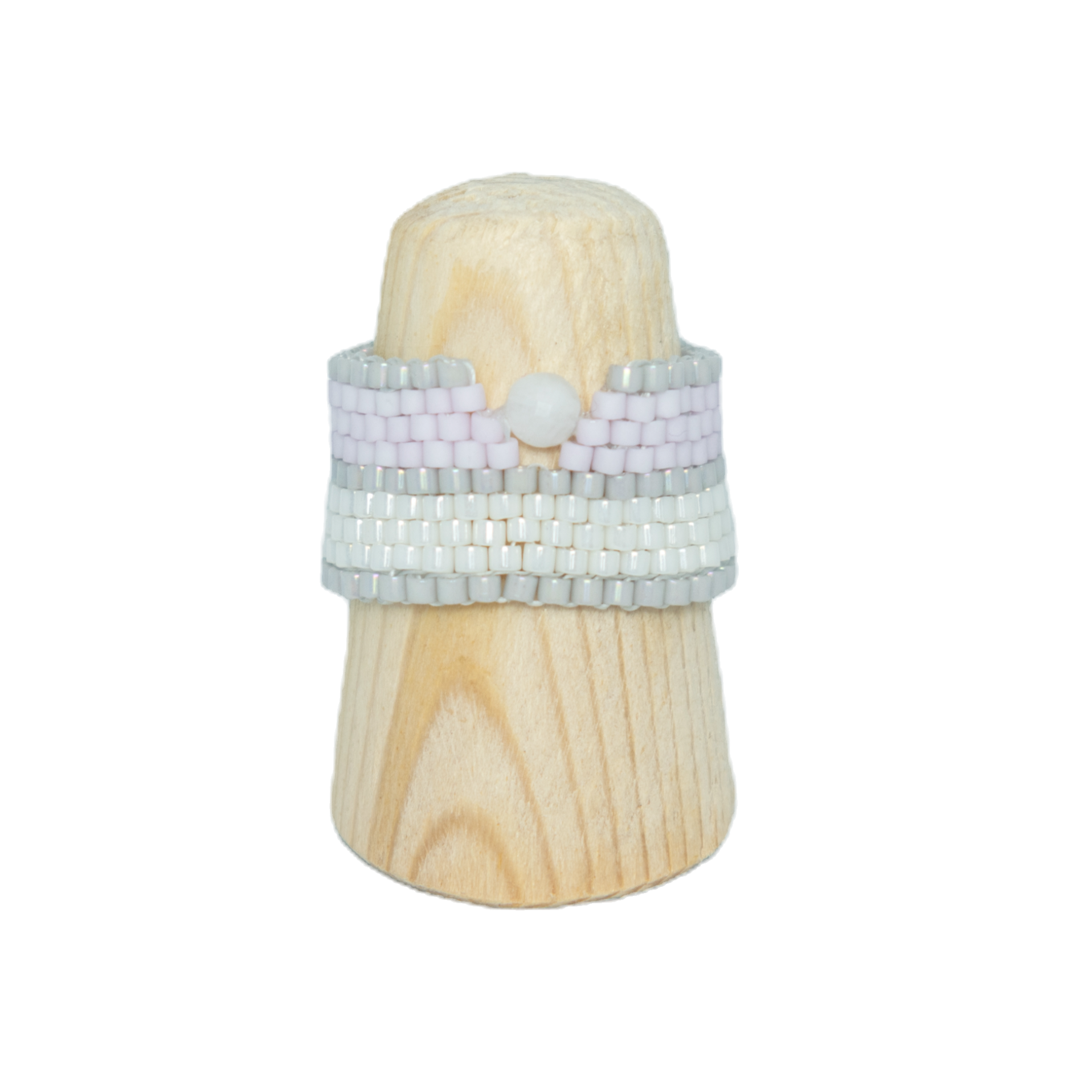 Anillo de Miyuki con Piedra Luna – Intuición y Armonía