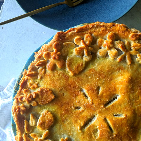 Potato Herb and Cheddar Pie 