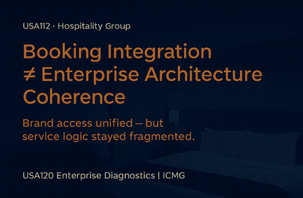 Case USA112: How a Hospitality Group Mistook Multi-Brand Booking Integration for Enterprise Architecture
