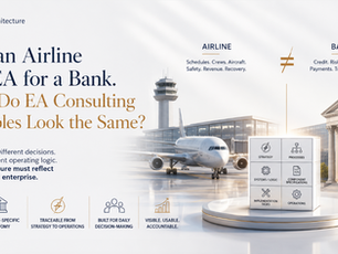 EA for an Airline Is Not EA for a Bank. So Why Do EA Consulting Deliverables Look the Same?