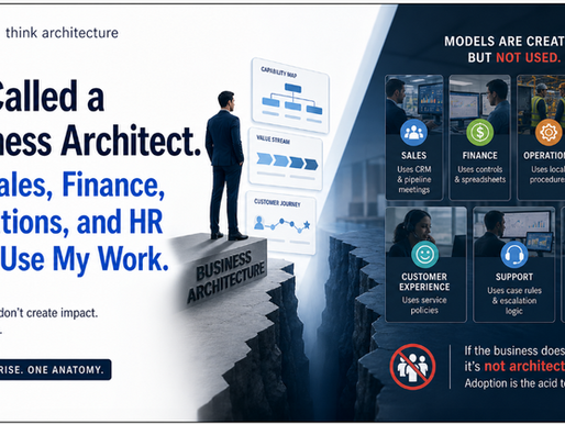I’m Called a Business Architect. But Sales, Finance, Operations, and HR Don’t Use My Work.