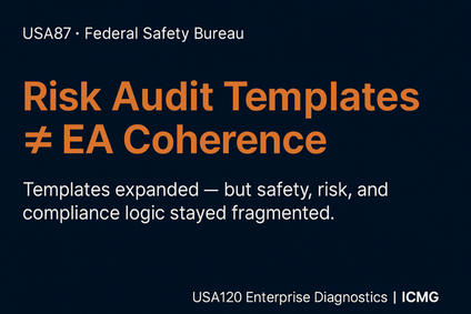 Case USA87: Why a Federal Safety Bureau Substituted Risk Audit Templates for Enterprise Architecture Coherence