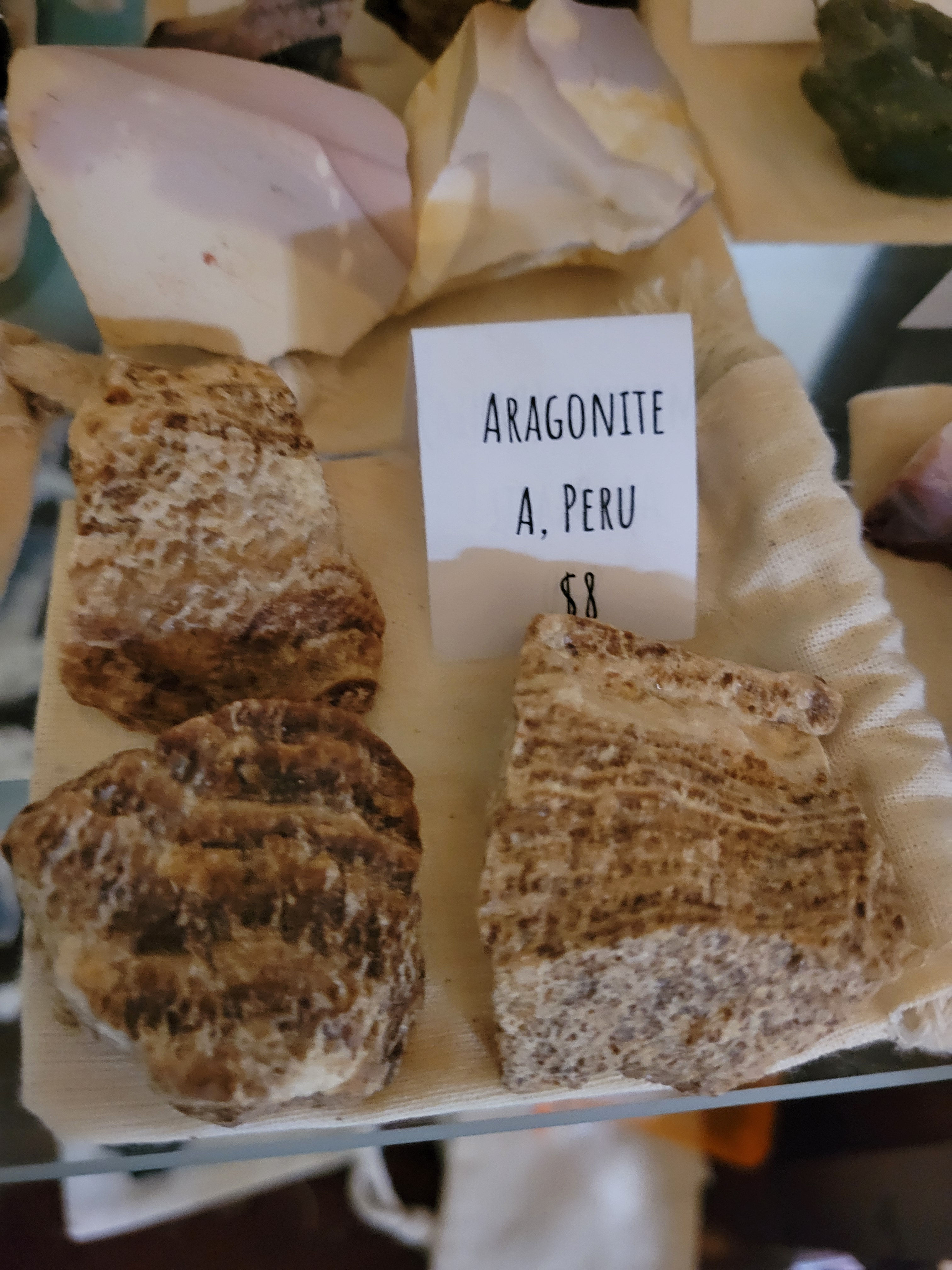 Aragonite (A) Peru