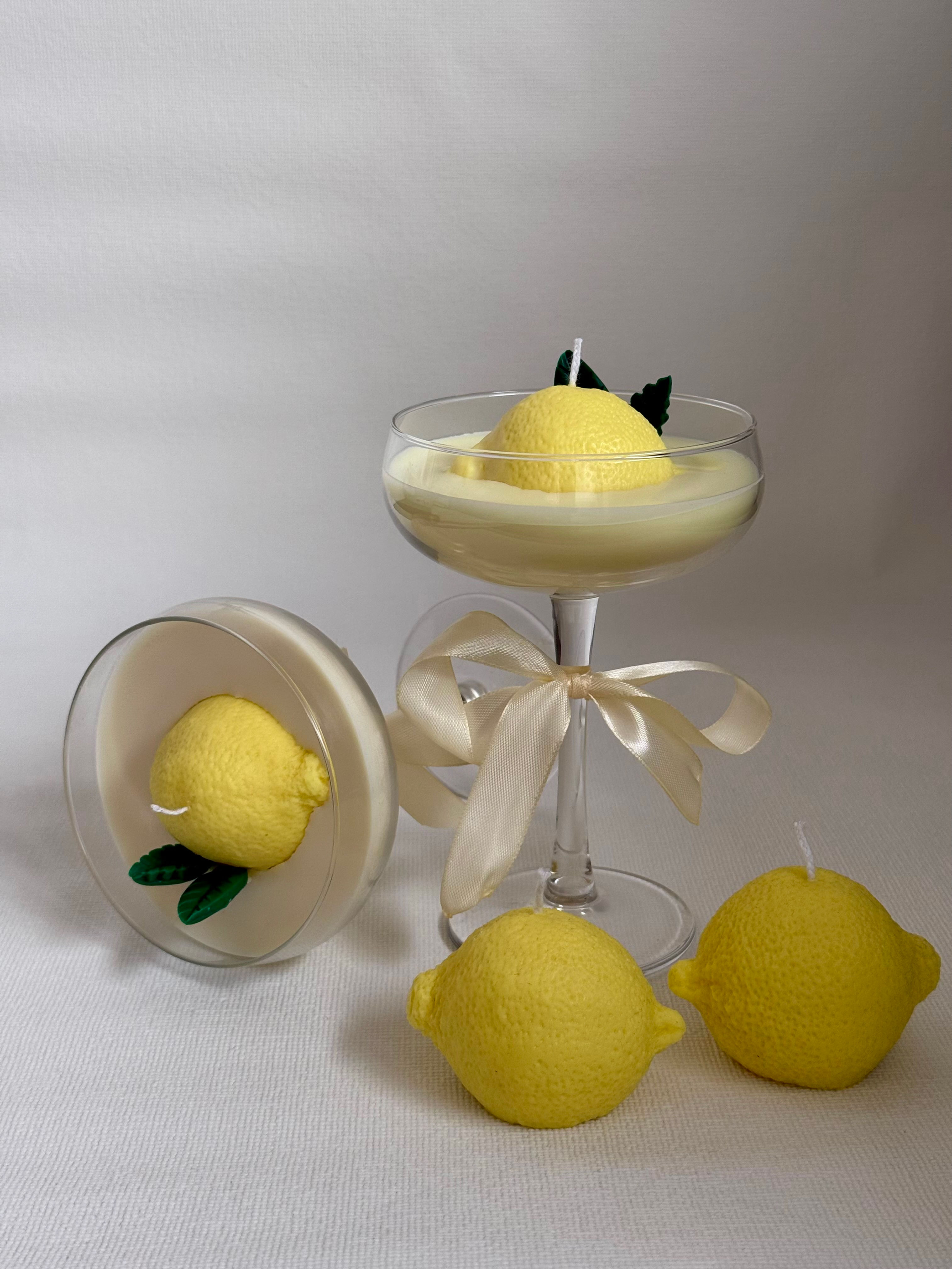 Scroppino cocktail candle