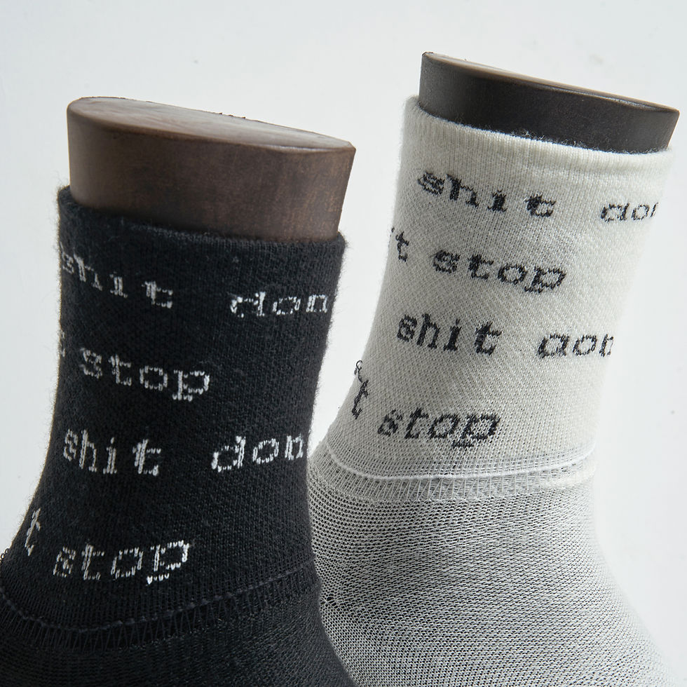 Thumbnail: Woolrage® Sock “Fat Stacks” White