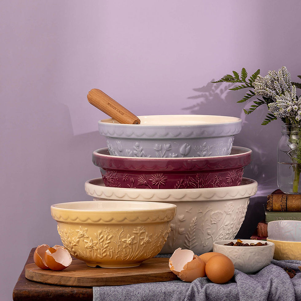 Miniaturbild: Mason Cash Steingut Rührschüssel IN THE MEADOW - Tulpe - lila - 2 l im Home-and-Kitchen Online Shop