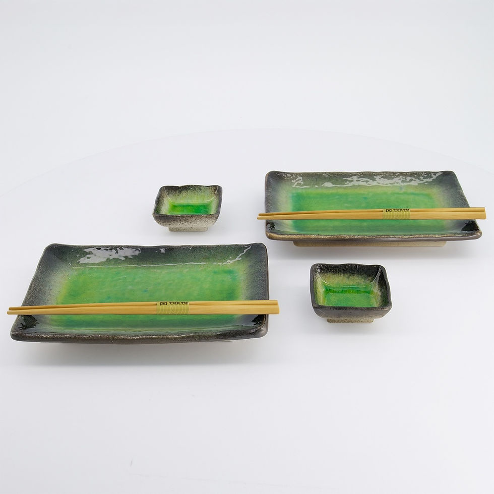 Miniaturbild: Tokyo Design japanische Sushi Set Yamasaku Hiwa Green - 6 teilig - grün