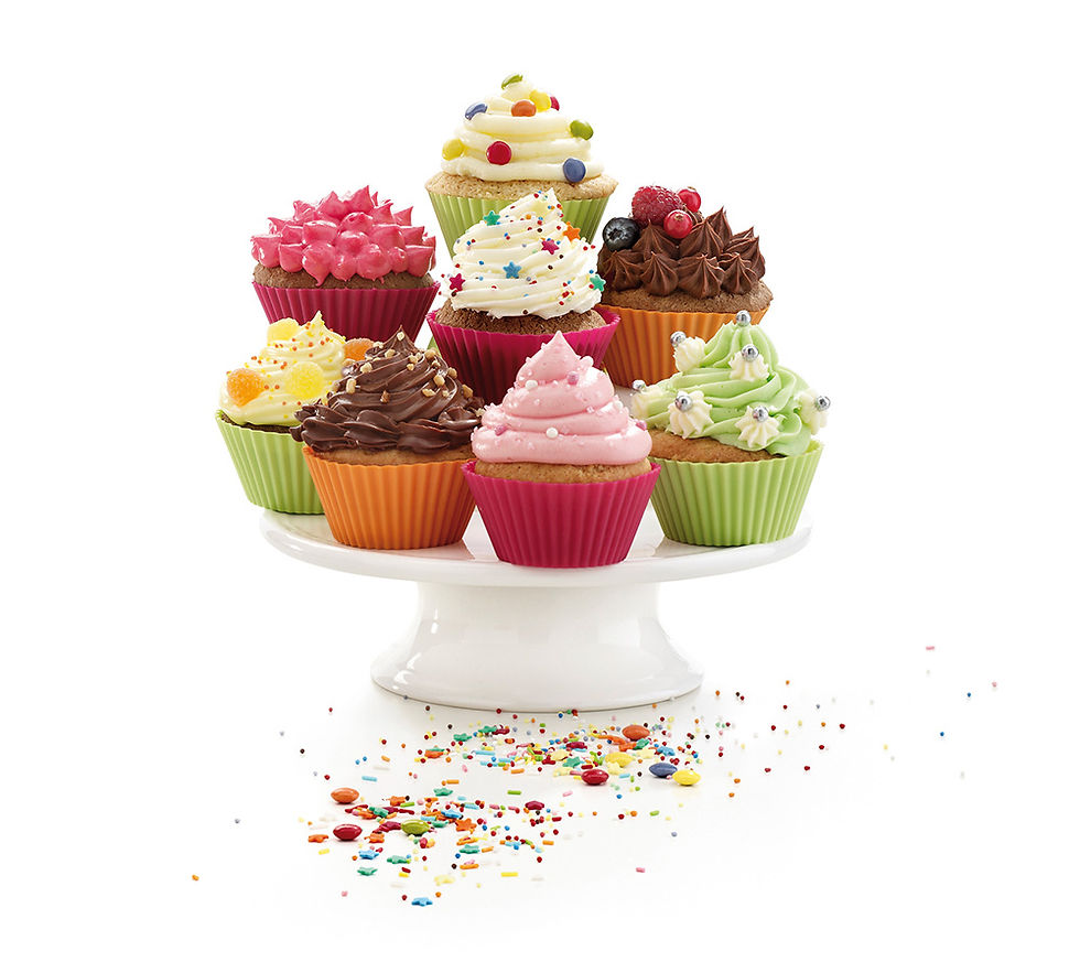 Miniaturbild: Lekue  Silikon - Muffinformen - 3er Set - auch für AirFryer im Home & Kitchen Online-Shop