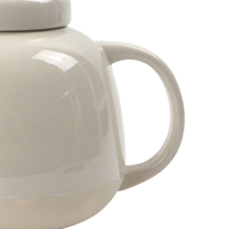 Miniaturbild: Kinta Steingut Teekanne SOFT XL – weiß glasiert – 1400 ml