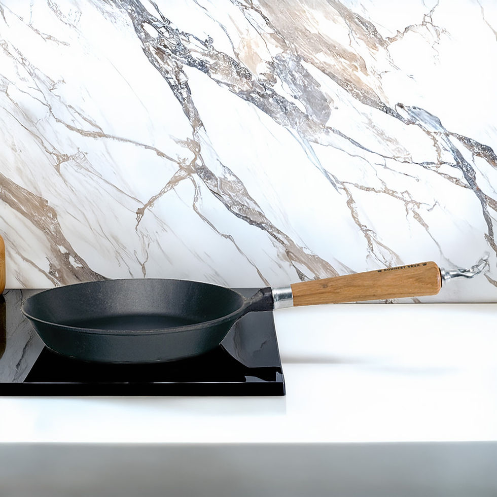 Ronneby Bruk Bratpfanne Maestro, flach, 28cm, Eichenholzgriff im Home & Kitchen Online Shop