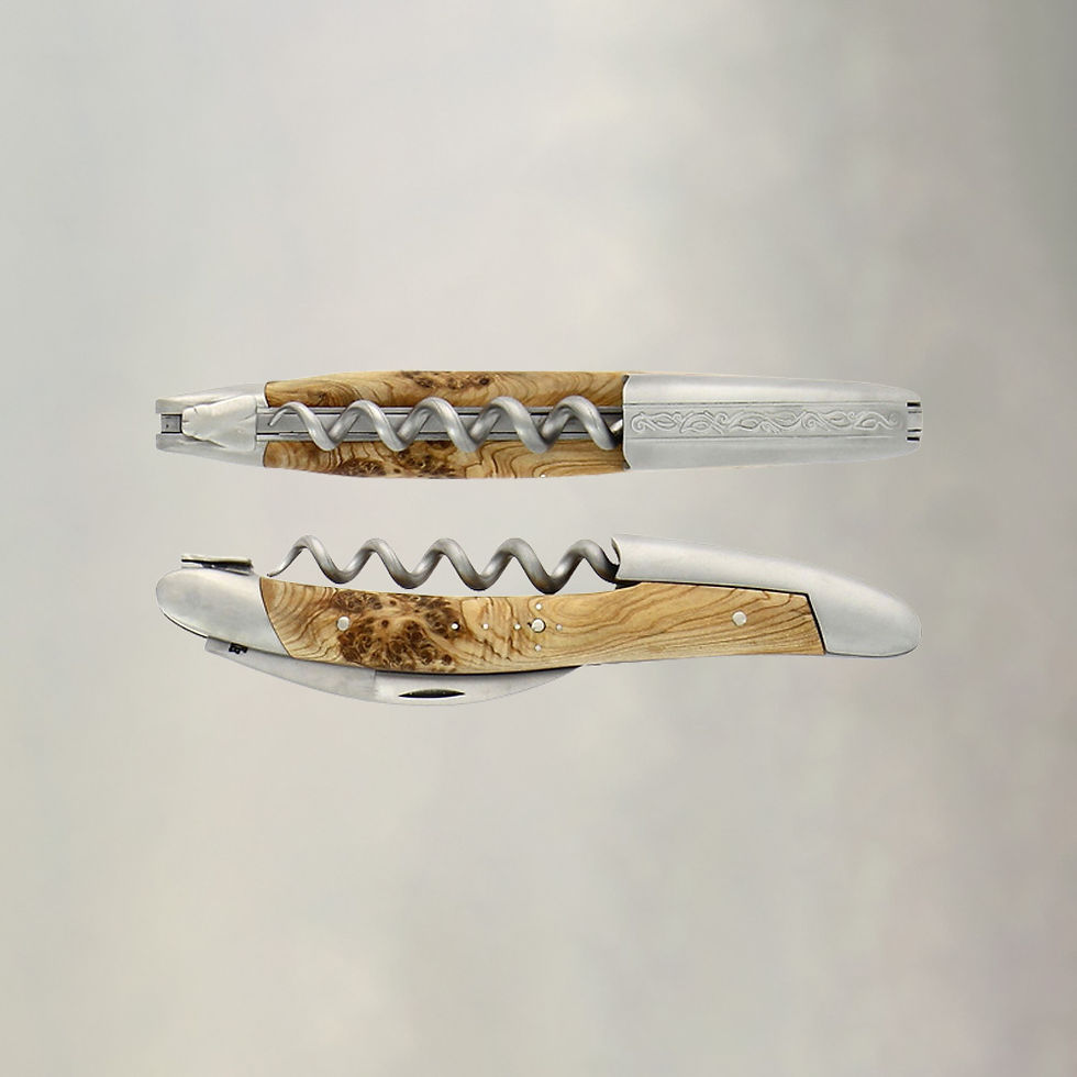 Forge de Laguiole Sommeliermesser, Wacholder, ziseliert & satiniert, im Home-and-Kitchen Online Shop