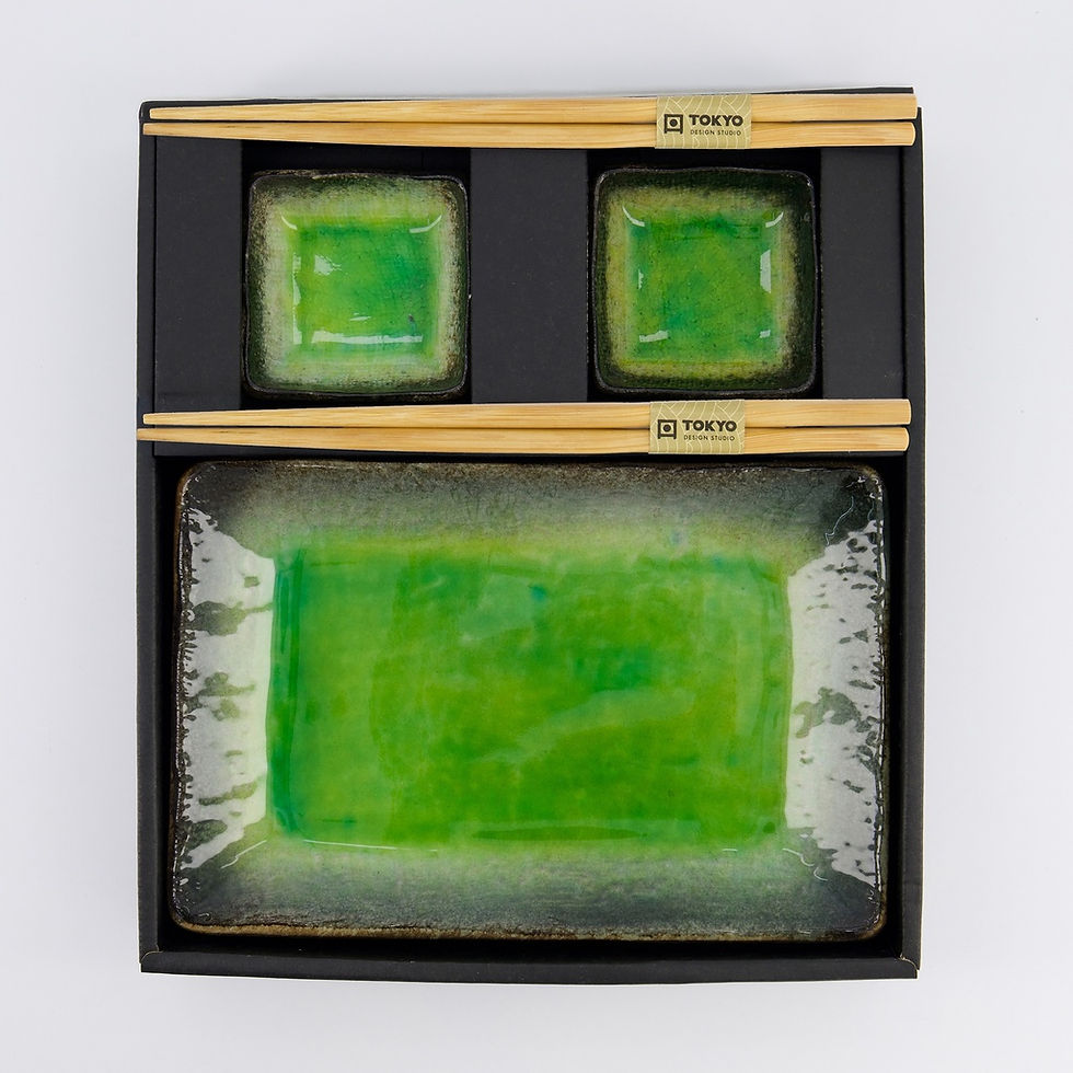 Miniaturbild: Tokyo Design japanische Sushi Set Yamasaku Hiwa Green - 6 teilig - grün