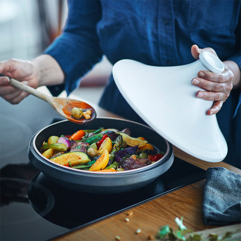 Miniaturbild: Emile Henry Delight Tajine - induktionsgeeignet - sienna - Ø 27,5 cm