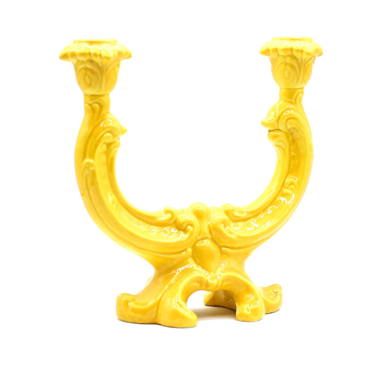 Rebirth Ceramics Barock Kerzenständer - zweiarmig - BAROQUE #2 - 4 Farben