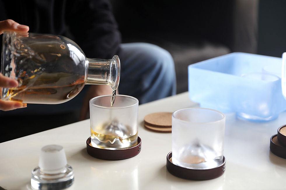 Miniaturbild: Liiton Whiskeygläser "The Peaks", Set 4 Stück, Kristallglas - Im Home & Kitchen Online Shop