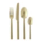 Besteck Set Neutra von Sambonet in champagner 24 teilig