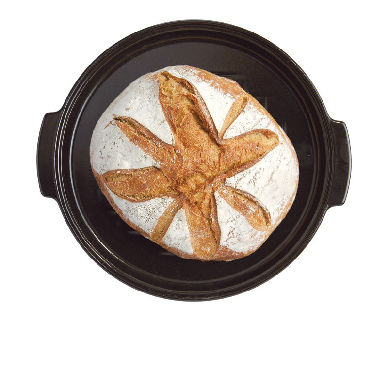 Miniaturbild: Emile Henry  - Brot Set rund - Fusian - schwarz - 32,5 cm