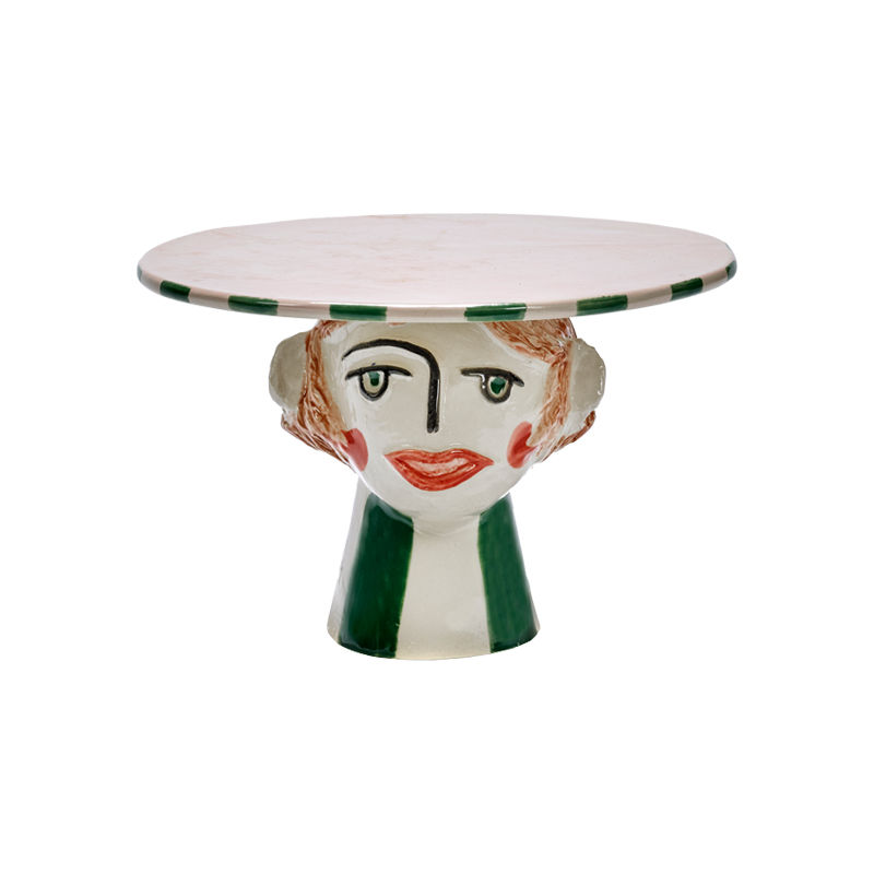 Serax Kuchenplatte TARTE DE BOBONNE - Größe M - Ø 20,5 cm - handbemalt, Home-and-Kitchen Online Shop