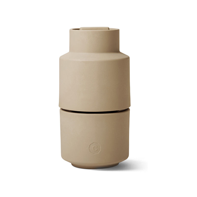 CrushGrind Gewürzmühle BILLUND - Biokomposit - beige - 12 cm