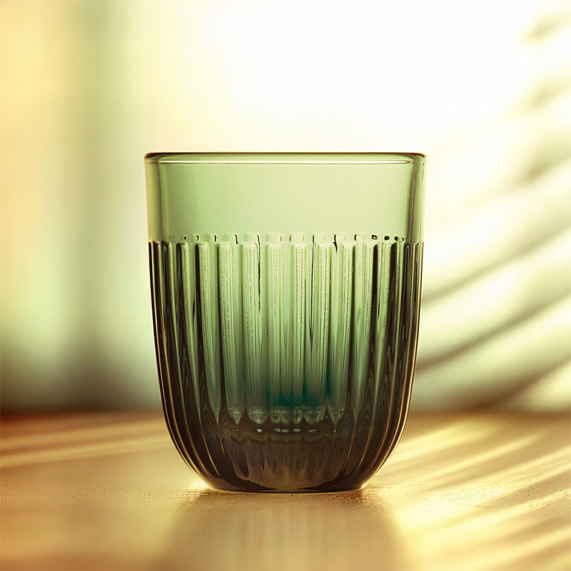 Miniaturbild: La Rochere Wassergläser - 6er Set - OUESSANT - oliv grün - 260 ml im Home-and-Kitchen Online Shop