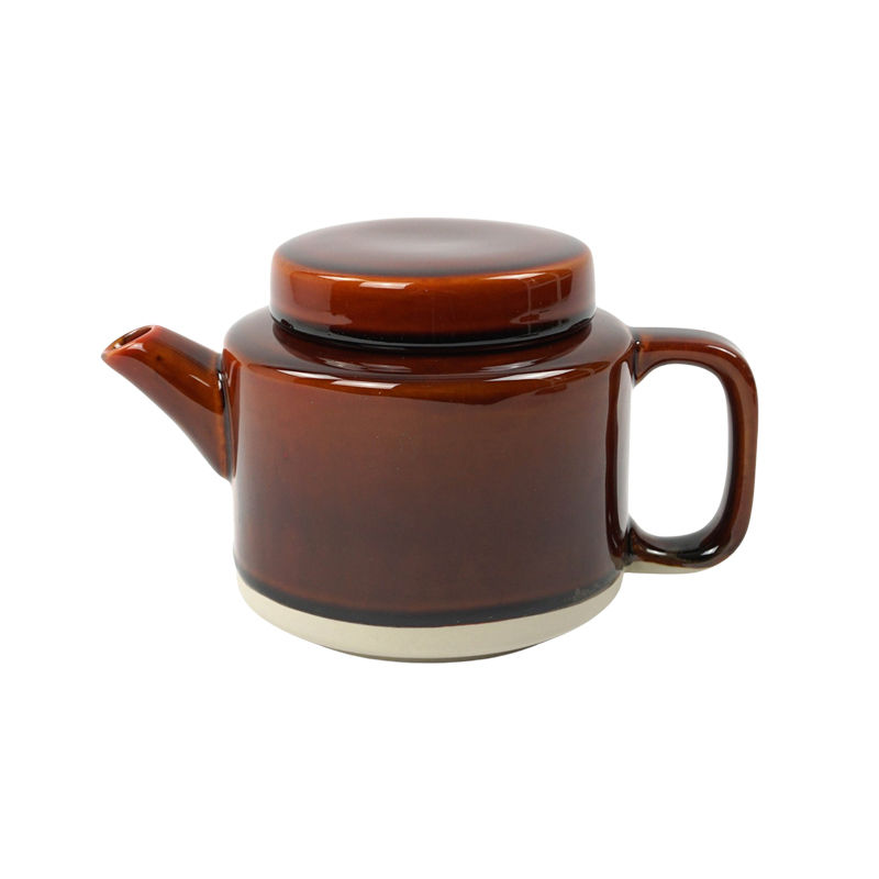 Kinta Steingut Teekanne CYL – dunkel terrakotta/grau – 950 ml im Home-and-Kitchen Online Shop