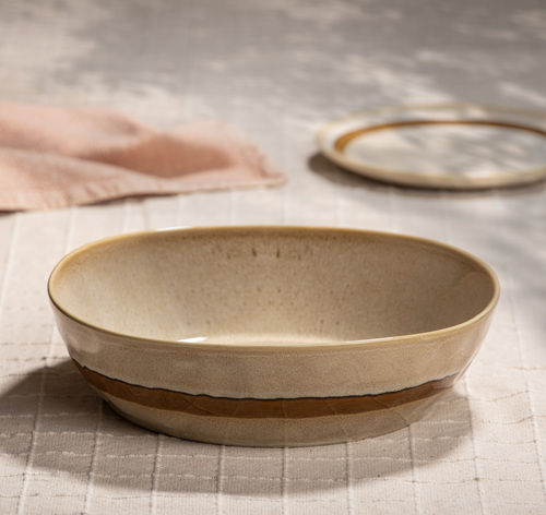 Miniaturbild: Ladelle Servierschüssel / Salatschüssel Haven braun