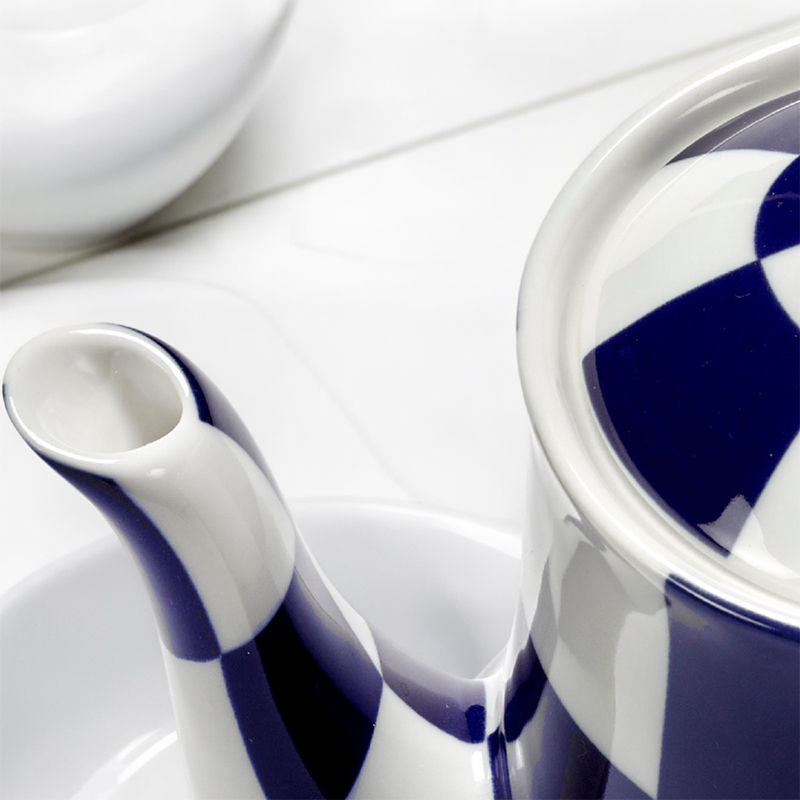 Miniaturbild: Serax Porzellan Teekanne / Kaffeekanne FÊTE DES BÊTES - 850 ml - blau / weiß im Home-and-Kitchen Online Shop