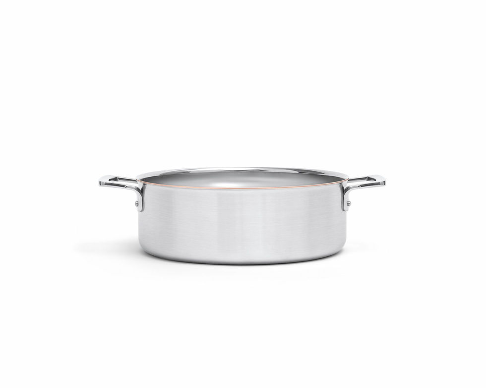 Miniaturbild: Olavson Kupferkern Schmorpfanne - 6 l - unbeschichtet - 2 Griffe im Home-and-Kitchen Online Shop