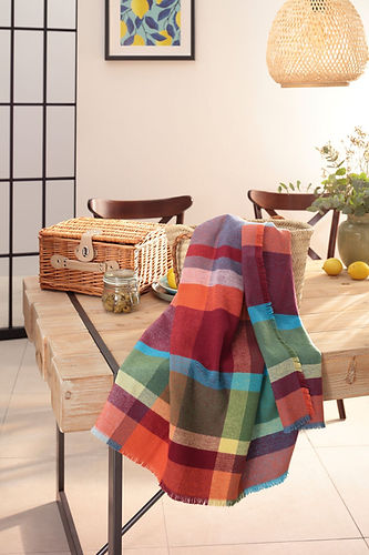 Biederlack Fransenplaid